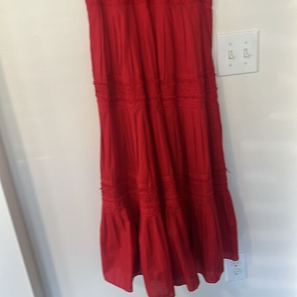 Coldwater Creek Red Maxi Dress 16 - Picture 3 of 9